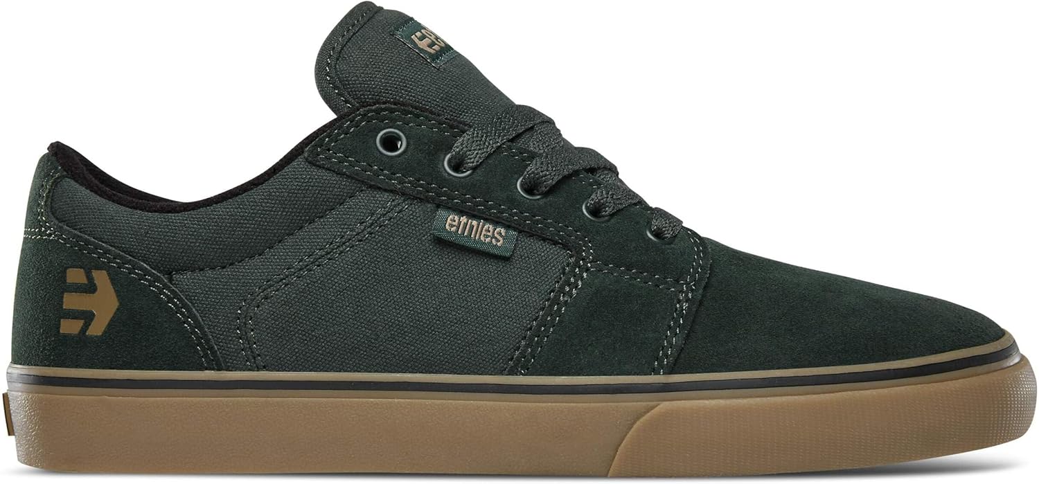 Кроссовки Etnies Barge LS - Классический скейтбордистский стиль, узкий вулканизированный силуэт, массивный бронированный воротник, усиленная вулканизация, амортизация, кроссовки на каждый день, зеленый
Кроссовки Etnies Barge LS - Классический скейтбордистский стиль, узкий вулканизированный силуэт, массивный бронированный воротник, усиленная вулканизация, амортизация, кроссовки на каждый день, зеленый