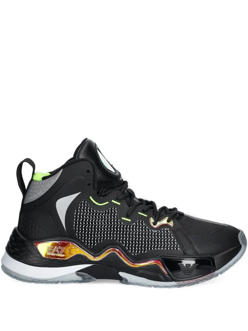 Высокие кеды с перфорированными вставками Ea7 Emporio Armani, черный
Высокие кеды с перфорированными вставками Ea7 Emporio Armani, черный