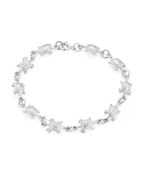 Браслет с подвесками в виде морских черепах на тему отдыха на тропическом пляже, окисленное серебро 925 пробы Bling Jewelry, silver
Браслет с подвесками в виде морских черепах на тему отдыха на тропическом пляже, окисленное серебро 925 пробы Bling Jewelry, silver