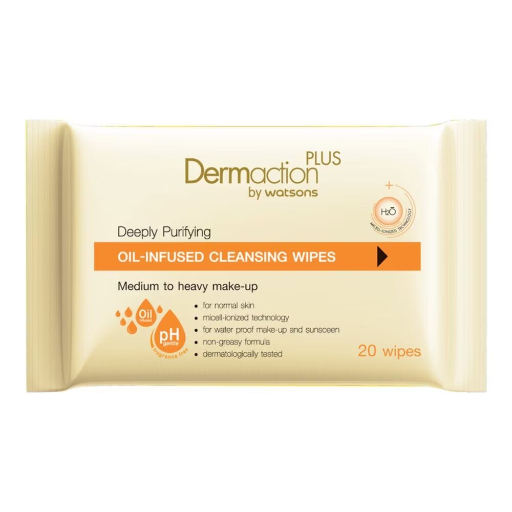 Dermaction Plus by Watsons Глубоко очищающие очищающие салфетки с маслом, 20 шт, White
Dermaction Plus by Watsons Глубоко очищающие очищающие салфетки с маслом, 20 шт, White