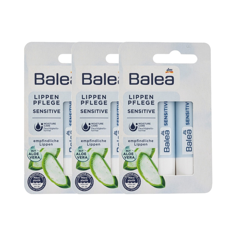 DM Aloe Vera Бальзам для губ увлажняющий 4.8г*2 в наборе*3 BALEA, 4.8g*2 per set*3
DM Aloe Vera Бальзам для губ увлажняющий 4.8г*2 в наборе*3 BALEA, 4.8g*2 per set*3