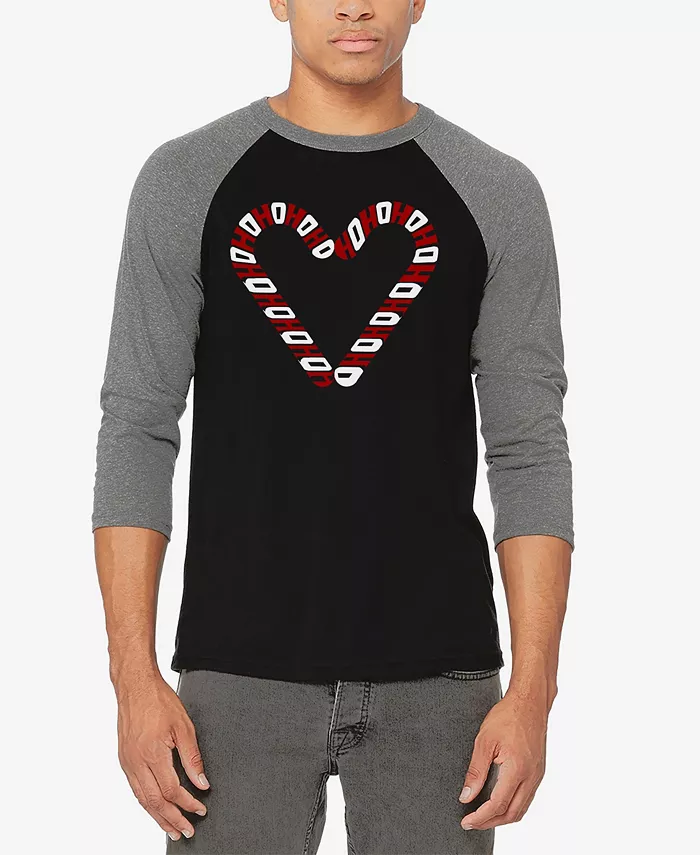 Мужская футболка с рождественским принтом Candy Canes в стиле бейсбол и словесным артом LA Pop Art, мультиколор
Мужская футболка с рождественским принтом Candy Canes в стиле бейсбол и словесным артом LA Pop Art, мультиколор