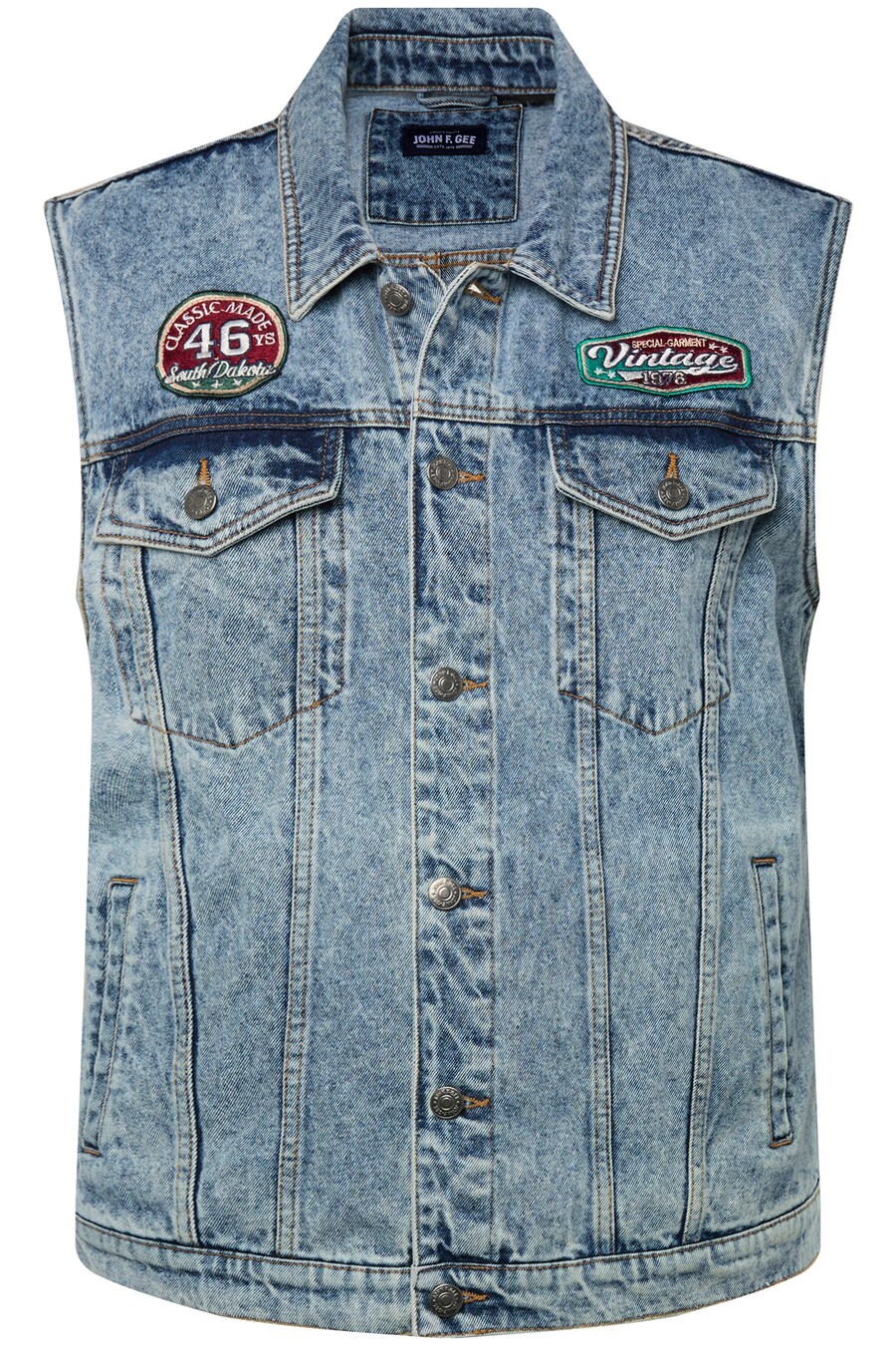 Жилет John F. Gee, синий деним
Жилет John F. Gee, синий деним