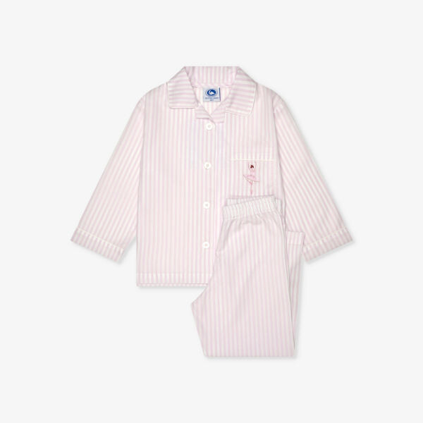 Хлопковая пижама в полоску "балерина" 1-11 лет Trotters, розовый
Хлопковая пижама в полоску "балерина" 1-11 лет Trotters, розовый