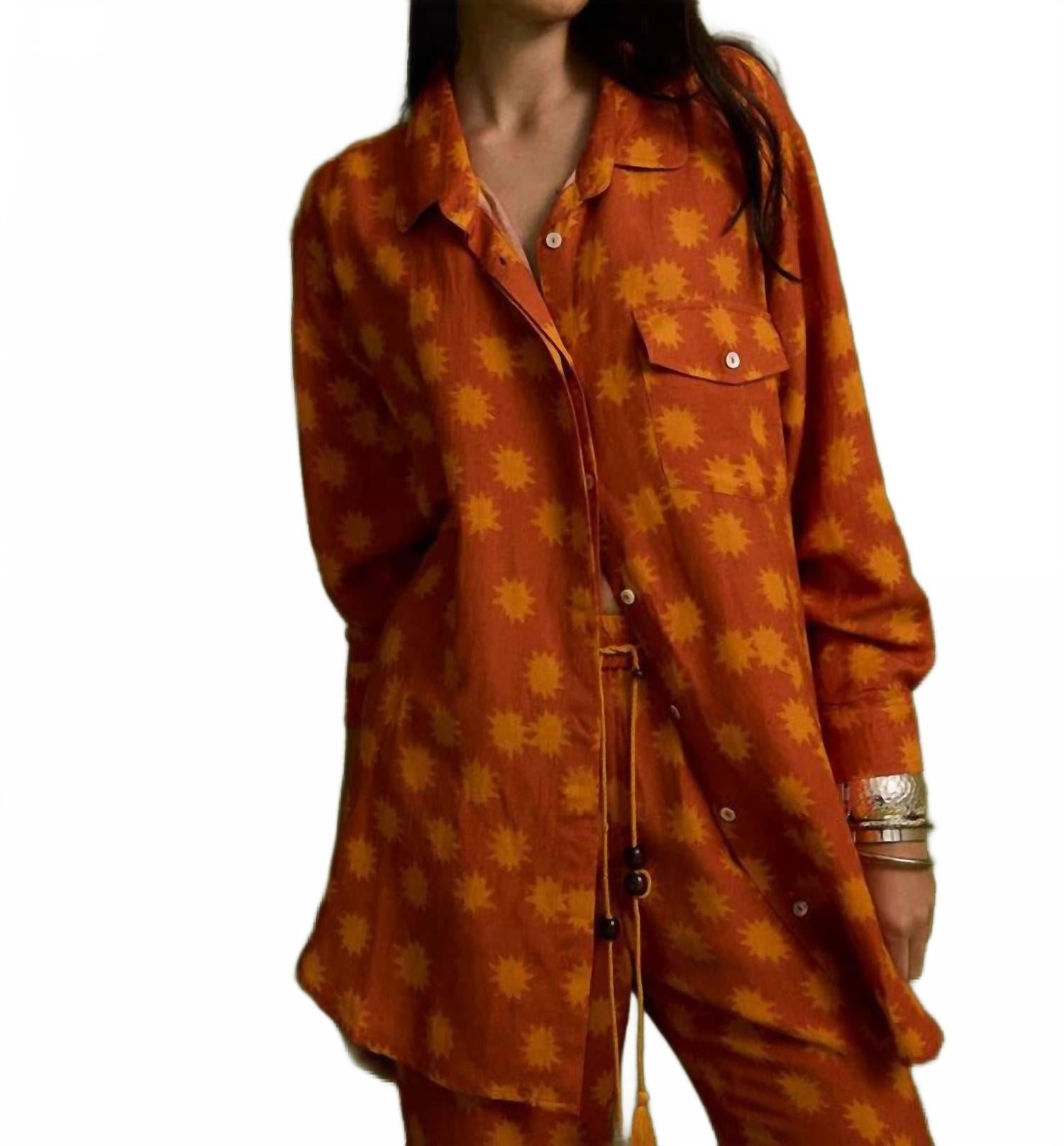 Женская рубашка Mohave Noma в оранжевом Kinga Csilla
Женская рубашка Mohave Noma в оранжевом Kinga Csilla