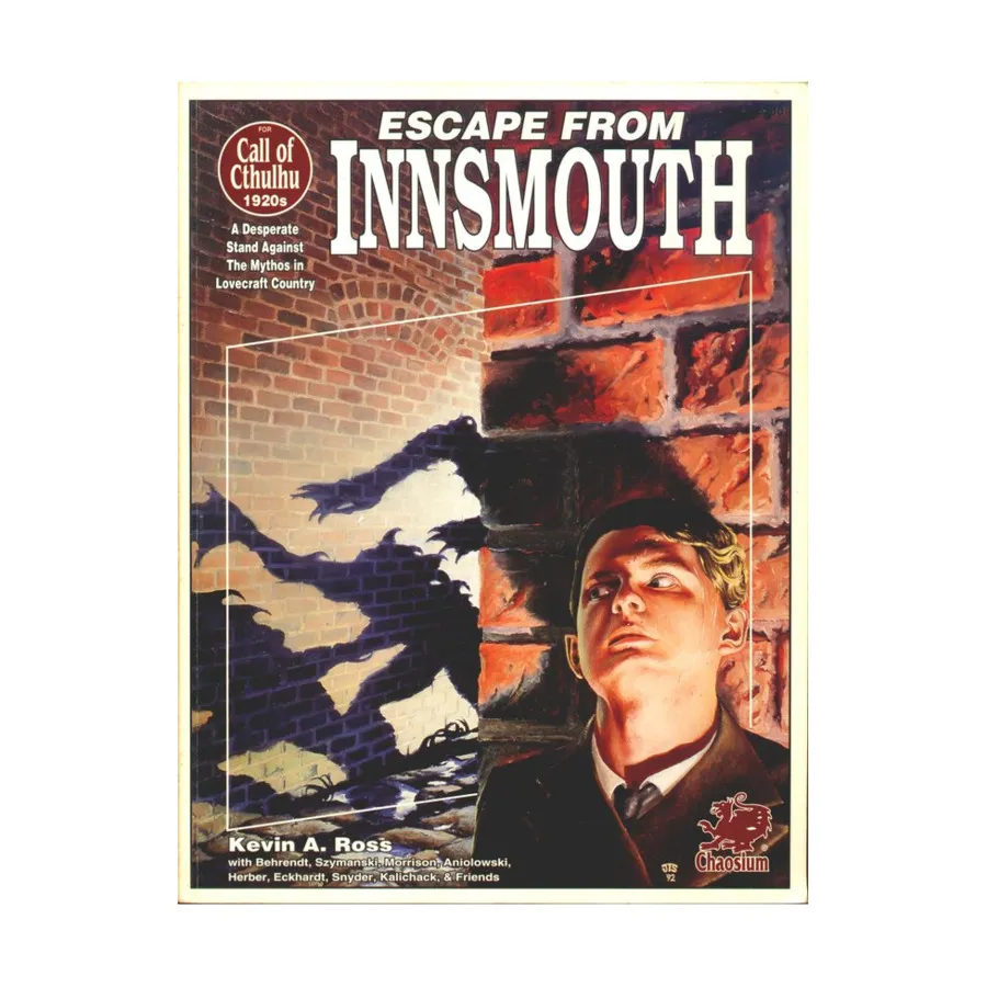 Escape from Innsmouth (1st Edition), Call of Cthulhu - Rule, Source & Supplement Books (Chaosium 1st-5.5 Editions), мягкая обложка
Escape from Innsmouth (1st Edition), Call of Cthulhu - Rule, Source & Supplement Books (Chaosium 1st-5.5 Editions), мягкая обложка