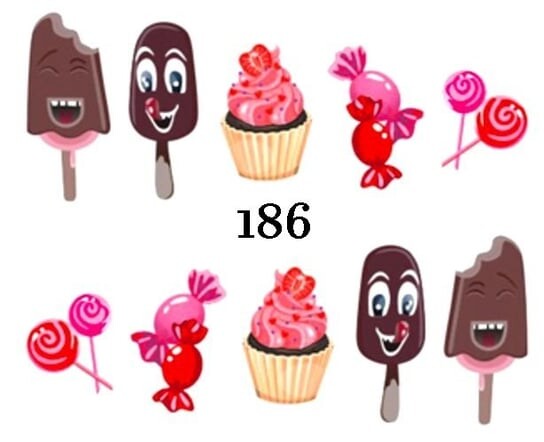 Водные наклейки для ногтей - №186, inna
Водные наклейки для ногтей - №186, inna