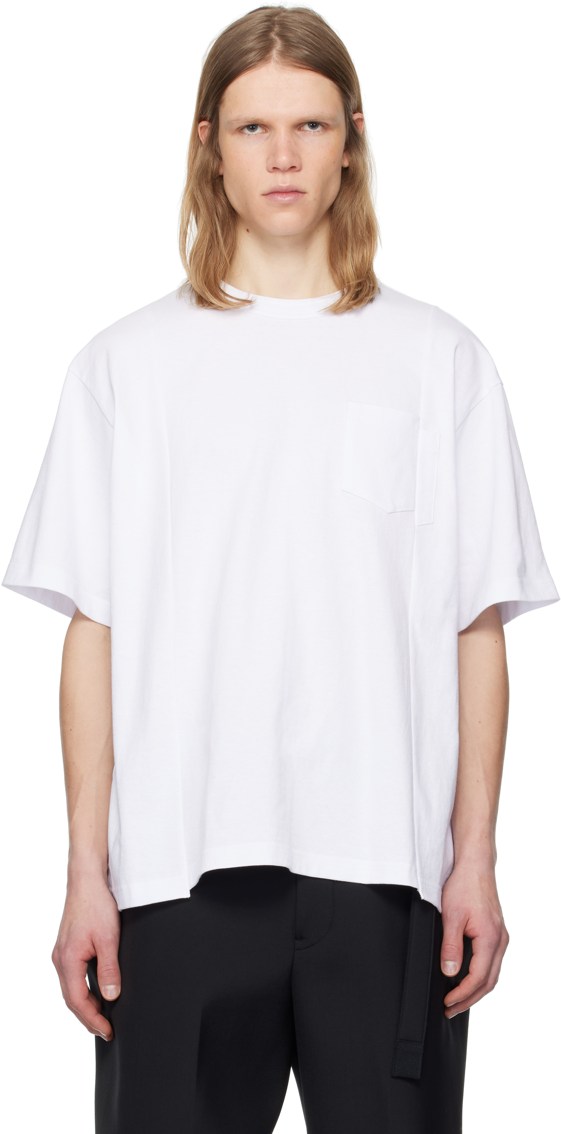 Футболка из хлопкового джерси sacai, белый
Футболка из хлопкового джерси sacai, белый