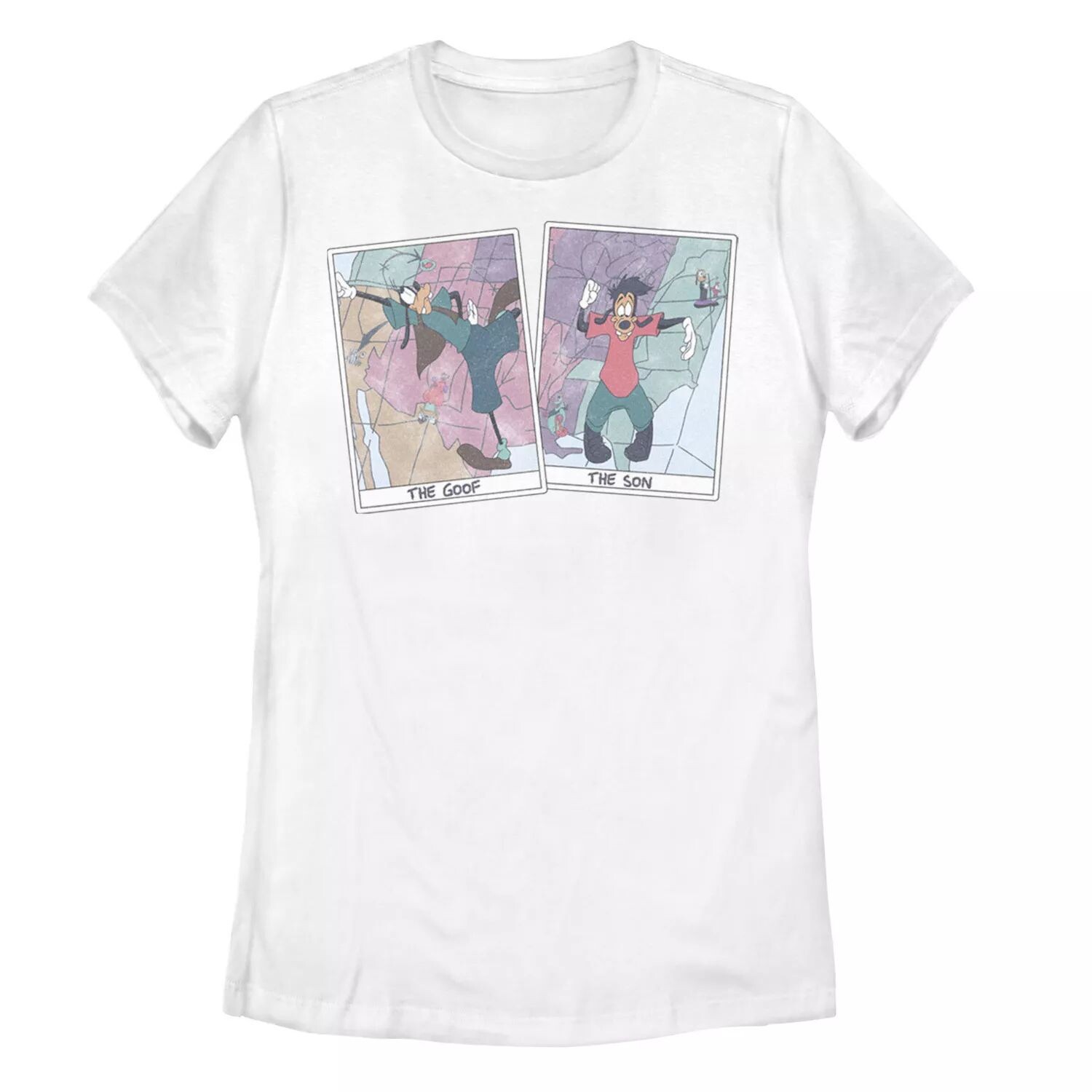 Детская футболка Disney's A Goofy Movie Max & Goofy Cards с рисунком Licensed Character, белый
Детская футболка Disney's A Goofy Movie Max & Goofy Cards с рисунком Licensed Character, белый