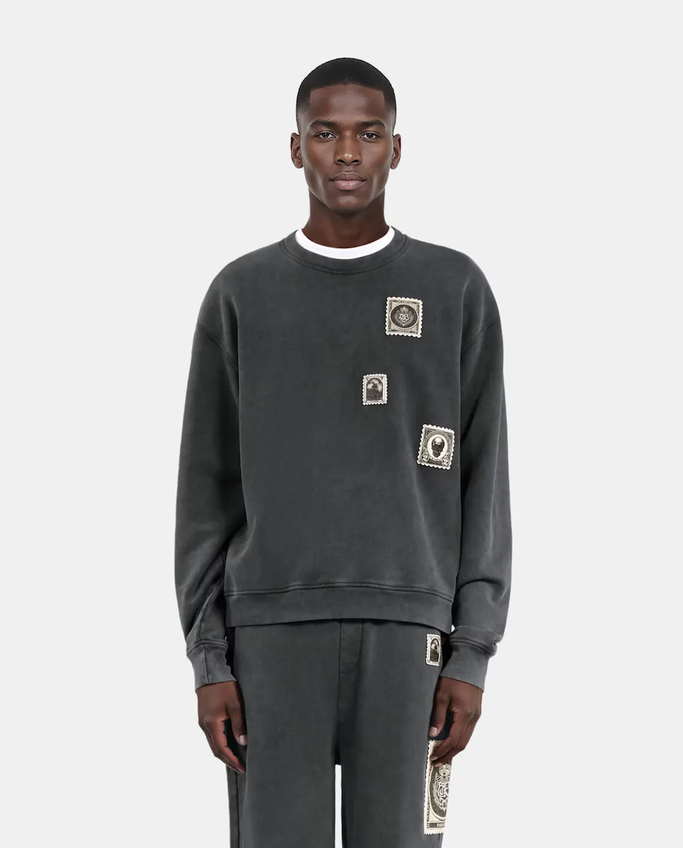 Мужская толстовка с нашивками и круглым вырезом The Kooples, черный
Мужская толстовка с нашивками и круглым вырезом The Kooples, черный