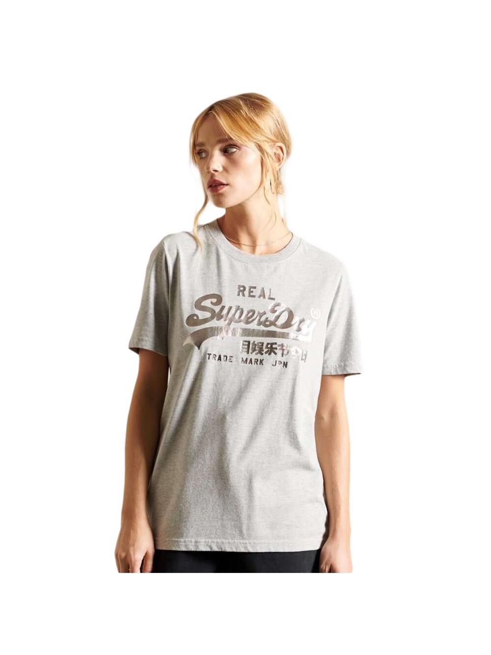 Футболка в стиле бохо с блестящим винтажным логотипом Superdry, серый
Футболка в стиле бохо с блестящим винтажным логотипом Superdry, серый