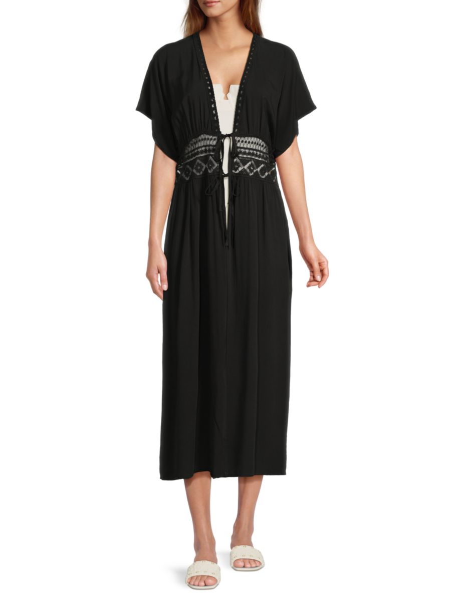 Удлиненный кардиган Summer Breeze с завязками и кружевной отделкой Area Stars, черный
Удлиненный кардиган Summer Breeze с завязками и кружевной отделкой Area Stars, черный