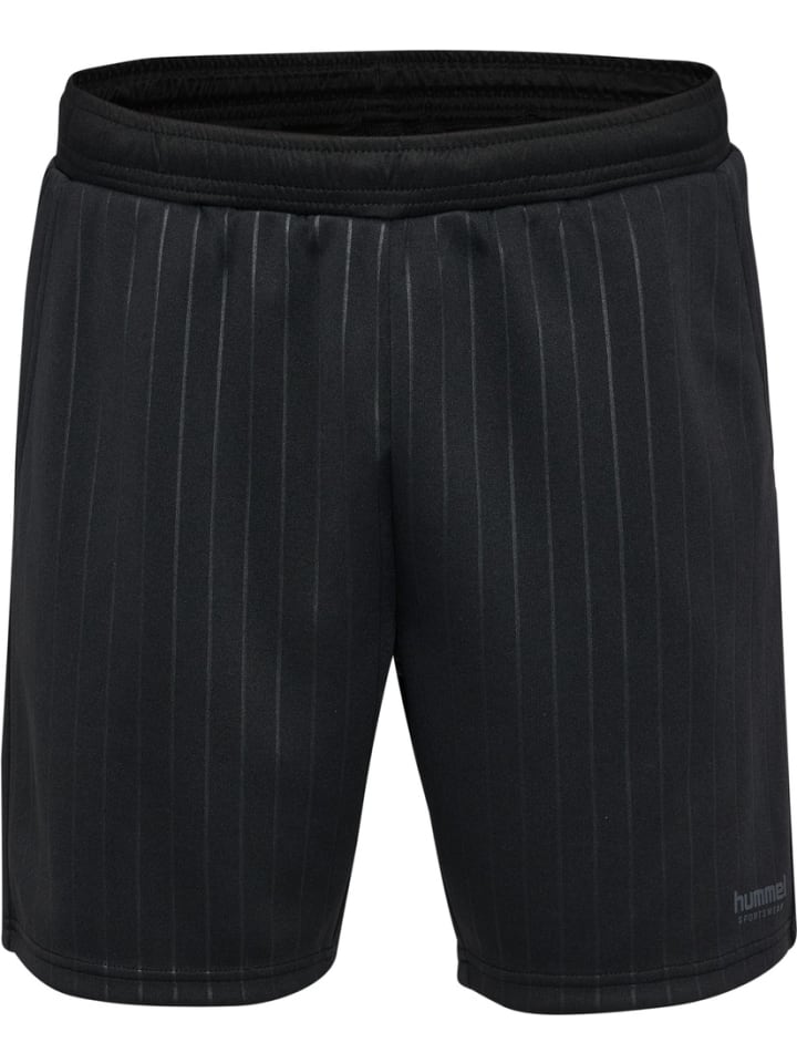 Hummel Короткие полосатые шорты черного цвета
Hummel Короткие полосатые шорты черного цвета