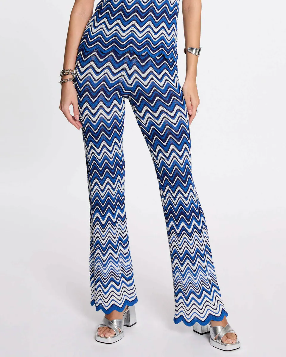 Женские брюки boot cut с зигзагообразным узором Morgan, синий
Женские брюки boot cut с зигзагообразным узором Morgan, синий