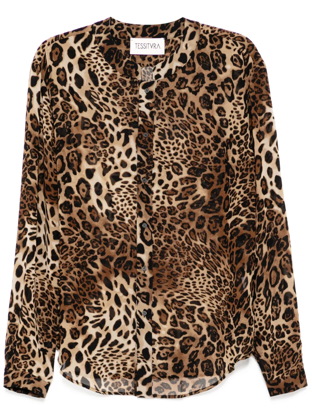 Рубашка Leopard Mandarin Tessitura Body Couture, коричневый
Рубашка Leopard Mandarin Tessitura Body Couture, коричневый