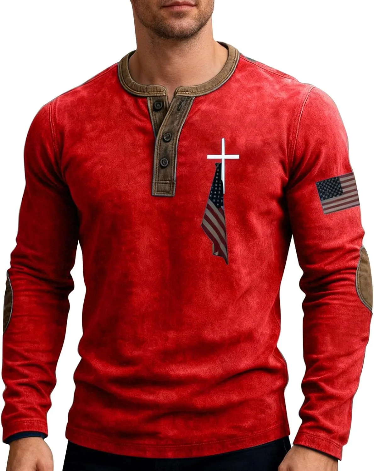 Футболка American Graphic Henley с принтом Jesus
Футболка American Graphic Henley с принтом Jesus