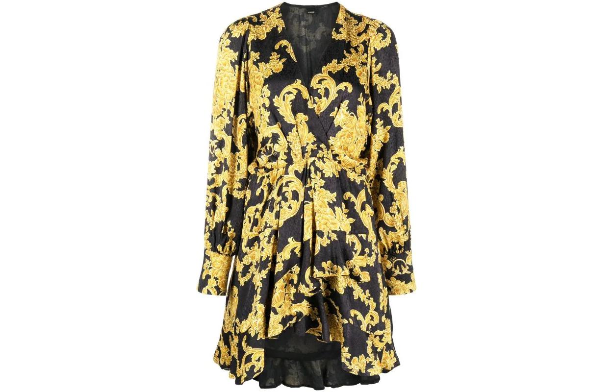 Длинное платье с длинными рукавами черное PINKO
Длинное платье с длинными рукавами черное PINKO