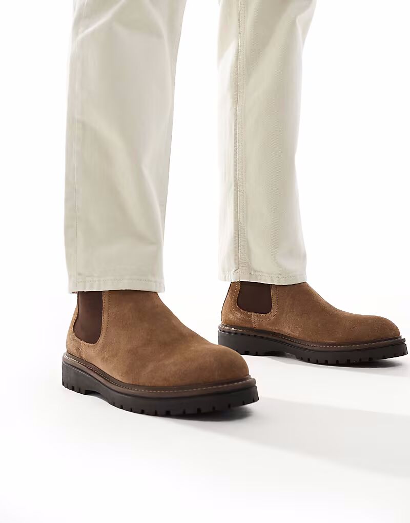 Ботинки челси ASOS DESIGN из коричневой замши с рифленой подошвой, Коричневый, Ботинки челси ASOS DESIGN из коричневой замши с рифленой подошвой
Ботинки челси ASOS DESIGN из коричневой замши с рифленой подошвой, Коричневый, Ботинки челси ASOS DESIGN из коричневой замши с рифленой подошвой