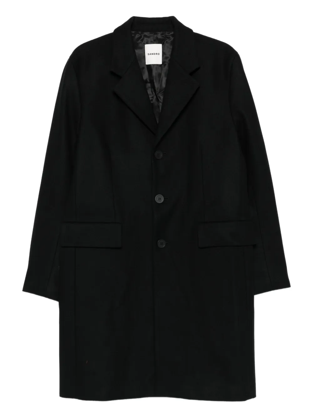 Пальто с заостренными лацканами Sandro, черный
Пальто с заостренными лацканами Sandro, черный