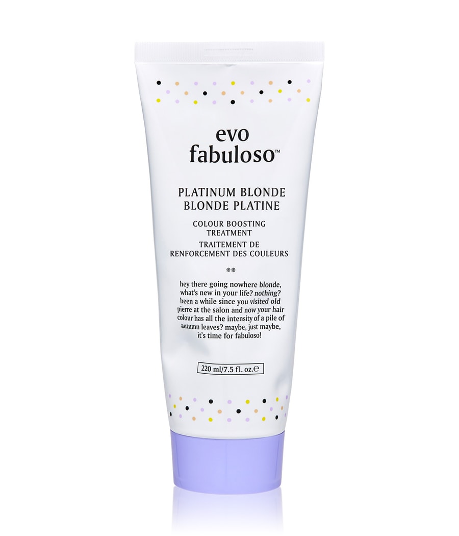 Кондиционер evo Fabuloso Platinum Blonde Colour Boosting Treatment, 220 ml
Кондиционер evo Fabuloso Platinum Blonde Colour Boosting Treatment, 220 ml