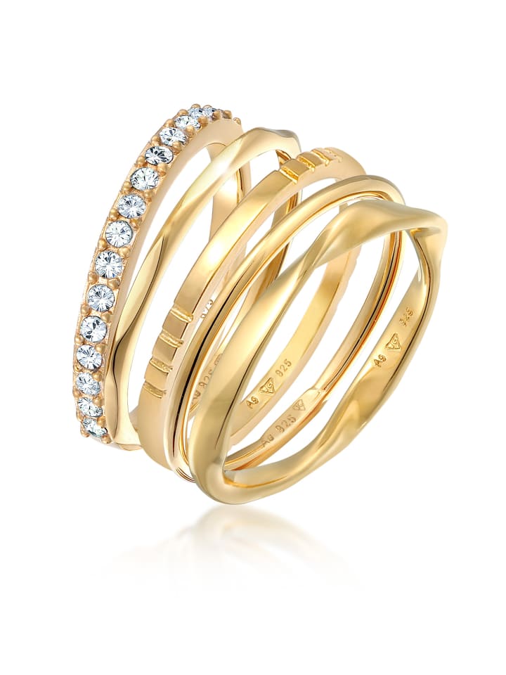 Elli Кольцо из серебра 925 пробы в золотой оправе
Elli Кольцо из серебра 925 пробы в золотой оправе