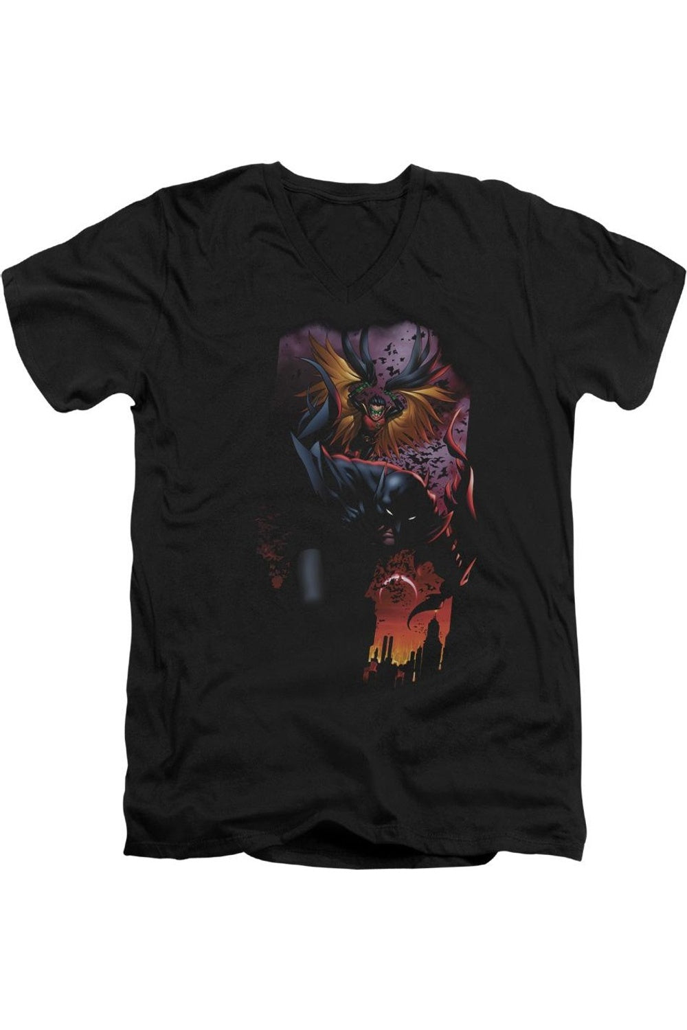 Футболка с коротким рукавом и V-образным вырезом для взрослых Batman & Robin #1 Gildan, черный
Футболка с коротким рукавом и V-образным вырезом для взрослых Batman & Robin #1 Gildan, черный