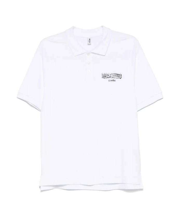 Рубашка-Поло с белым логотипом Moschino, белый
Рубашка-Поло с белым логотипом Moschino, белый