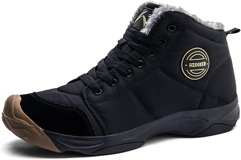 Мужские зимние треккинговые снежные ботинки UPSOLO, водонепроницаемые, противоскользящие, полностью с меховой подкладкой, повседневные, легкие походные ботинки, черный
Мужские зимние треккинговые снежные ботинки UPSOLO, водонепроницаемые, противоскользящие, полностью с меховой подкладкой, повседневные, легкие походные ботинки, черный