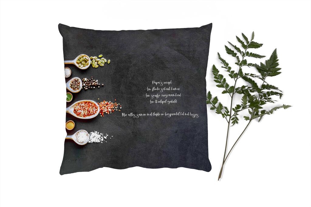 Декоративная подушка MuchoWow Диванная подушка Декоративная подушка для гостиной 60 x 60 см Пословицы - Рецепт папы - Цитаты - Кулинария - Чехлы на подушки - Хлопчатобумажная ткань - Декоративные наволочки
Декоративная подушка MuchoWow Диванная подушка Декоративная подушка для гостиной 60 x 60 см Пословицы - Рецепт папы - Цитаты - Кулинария - Чехлы на подушки - Хлопчатобумажная ткань - Декоративные наволочки