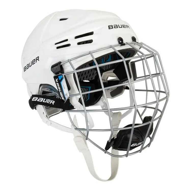 BAUER Новый хоккейный шлем RE-AKT70, промежуточный, с железной сеткой, белый S с защитным щитком
BAUER Новый хоккейный шлем RE-AKT70, промежуточный, с железной сеткой, белый S с защитным щитком