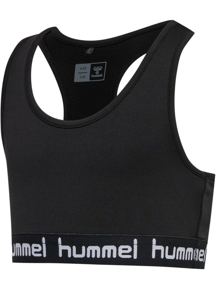 Детский спортивный бюстгальтер черного цвета Hummel
Детский спортивный бюстгальтер черного цвета Hummel