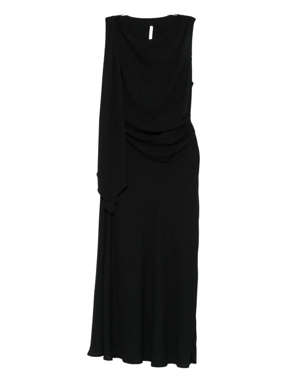 Платье миди с драпированным воротником-хомутиком IMPERIAL, черный
Платье миди с драпированным воротником-хомутиком IMPERIAL, черный