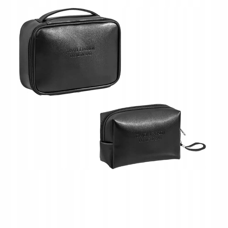 Набор из 2 дорожных косметичек, черный органайзер из искусственной кожи для кистей Inna marka
Набор из 2 дорожных косметичек, черный органайзер из искусственной кожи для кистей Inna marka