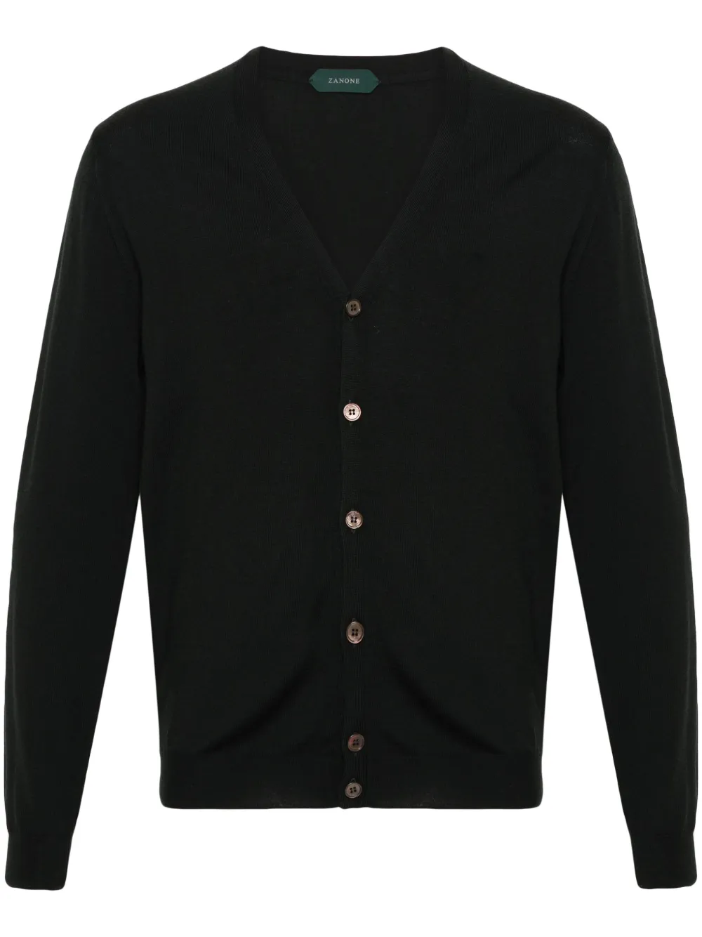 Кардиган тонкой вязки с V-образным вырезом Zanone, черный
Кардиган тонкой вязки с V-образным вырезом Zanone, черный