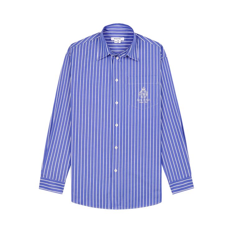 Рубашка Sporty & Rich Sporty & Rich Crown Oversized Shirt Blue/White Stripe, синий
Рубашка Sporty & Rich Sporty & Rich Crown Oversized Shirt Blue/White Stripe, синий