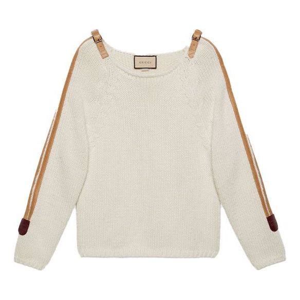 Свитер wool knit jumper with leather detail 'beige' Gucci, бежевый
Свитер wool knit jumper with leather detail 'beige' Gucci, бежевый