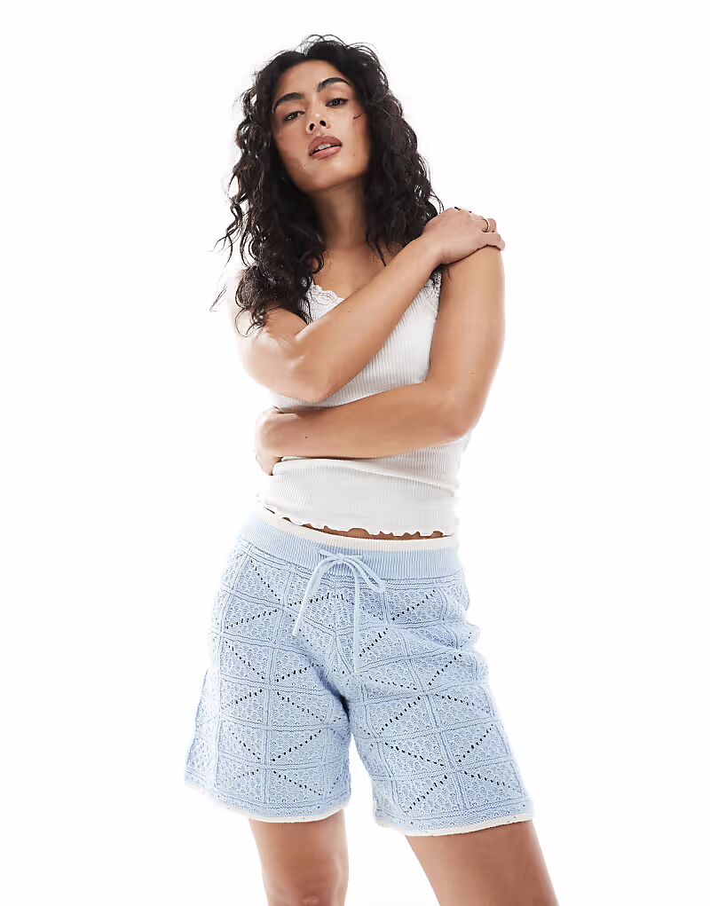 Вязаные шорты JJXX coord синего цвета
Вязаные шорты JJXX coord синего цвета