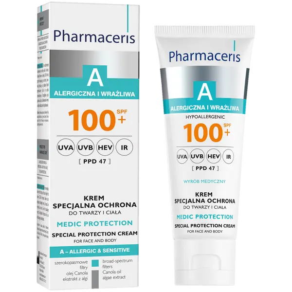 Медицинское изделие: крем специальная защита для лица и тела spf100+, 75 мл Pharmaceris A medic protection
Медицинское изделие: крем специальная защита для лица и тела spf100+, 75 мл Pharmaceris A medic protection