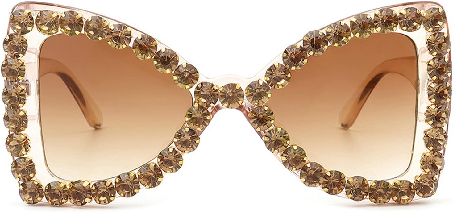 Большие солнцезащитные очки с бриллиантами для женщин, солнцезащитные очки-бабочки со стразами, винтажные женские сверкающие солнцезащитные очки для вечеринок mincl, Brown
Большие солнцезащитные очки с бриллиантами для женщин, солнцезащитные очки-бабочки со стразами, винтажные женские сверкающие солнцезащитные очки для вечеринок mincl, Brown