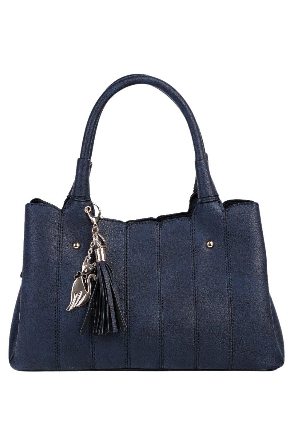 Полосатая сумка через плечо Katze из искусственной кожи с подвеской в виде котенка Fontanella Fashion, синий
Полосатая сумка через плечо Katze из искусственной кожи с подвеской в виде котенка Fontanella Fashion, синий