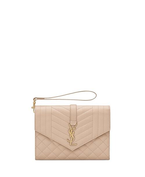 Клатч-конверт с клапаном в цвете Mix Matelass&;eacute; Тисненая кожа Grain De Poudre Saint Laurent, цвет Tan/Beige
Клатч-конверт с клапаном в цвете Mix Matelass&;eacute; Тисненая кожа Grain De Poudre Saint Laurent, цвет Tan/Beige