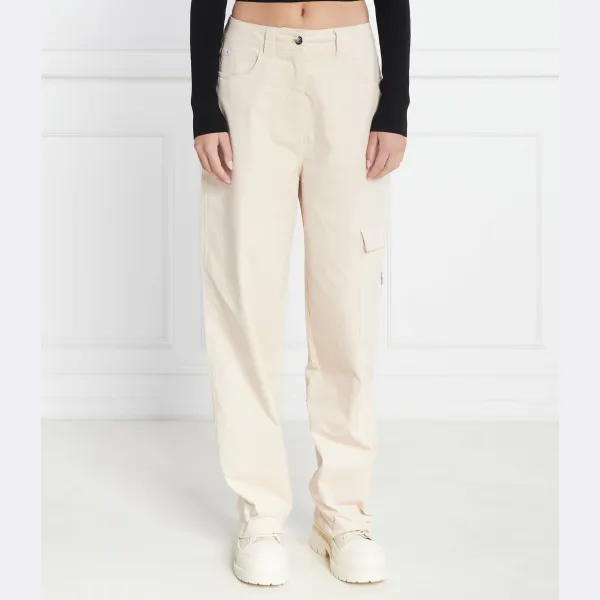 Брюки стандартного кроя Calvin Klein, бежевый 
Брюки стандартного кроя Calvin Klein, бежевый