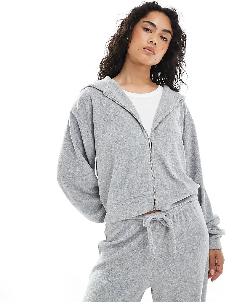 4th & Reckless Махровый толстовка с капюшоном на молнии серого меланжевого цвета
4th & Reckless Махровый толстовка с капюшоном на молнии серого меланжевого цвета