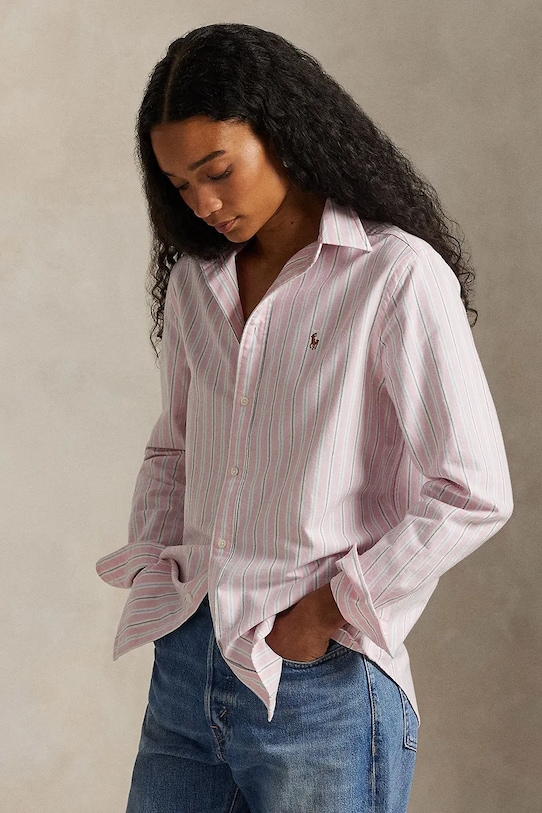 Хлопковая рубашка Polo Ralph Lauren, розовый
Хлопковая рубашка Polo Ralph Lauren, розовый