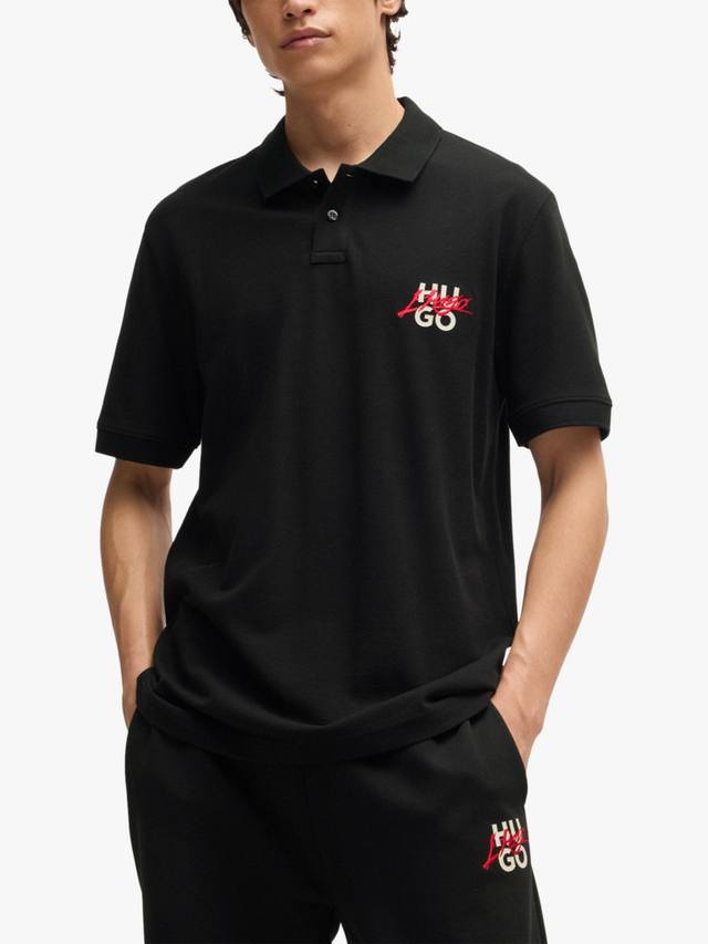 Хлопковая поло свободного кроя от HUGO HUGO BOSS, Black
Хлопковая поло свободного кроя от HUGO HUGO BOSS, Black