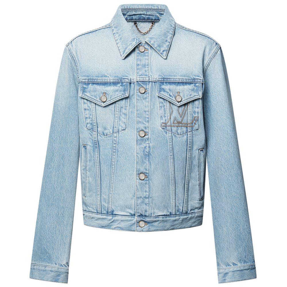 LOUIS VUITTON Джинсовая куртка в стиле trucker, Blue 
LOUIS VUITTON Джинсовая куртка в стиле trucker, Blue