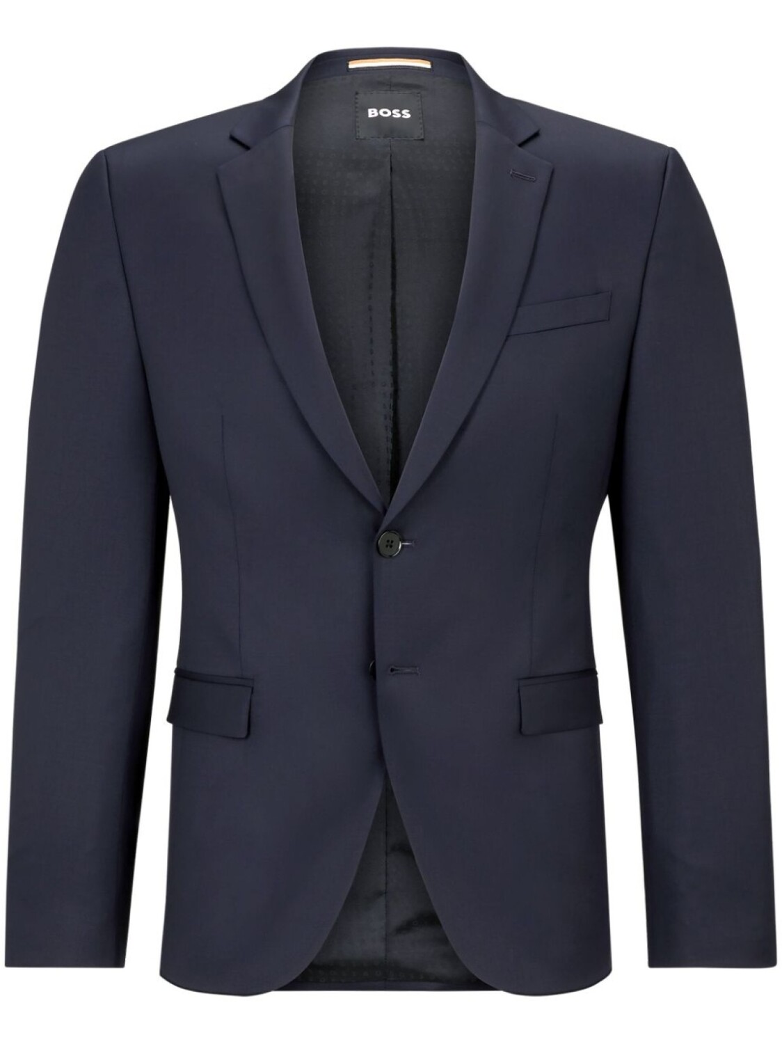 BOSS однобортный пиджак из вирджинской шерсти, синий
BOSS однобортный пиджак из вирджинской шерсти, синий