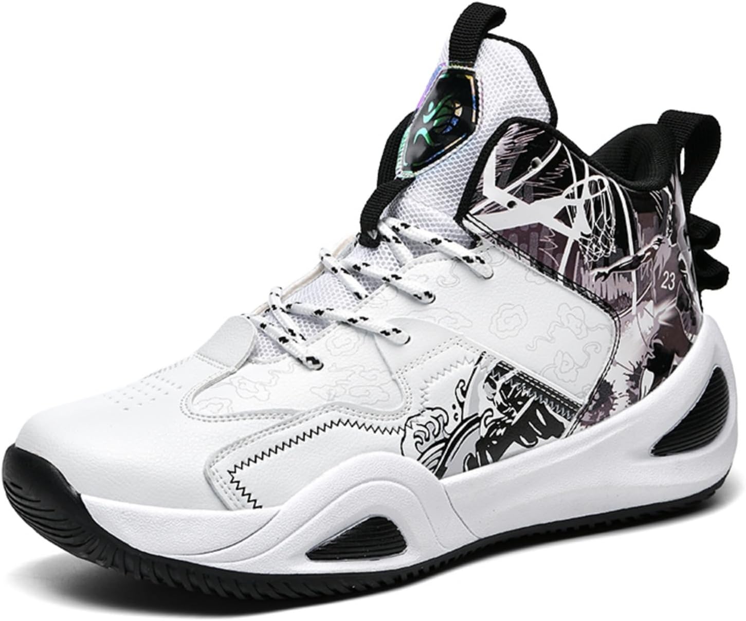 Мужские дышащие баскетбольные кроссовки на шнуровке, модные, с высоким берцем, противоскользящие, для повседневной носки, тренировок, тенниса, пробежек и ходьбы Boaobaihuo
Мужские дышащие баскетбольные кроссовки на шнуровке, модные, с высоким берцем, противоскользящие, для повседневной носки, тренировок, тенниса, пробежек и ходьбы Boaobaihuo