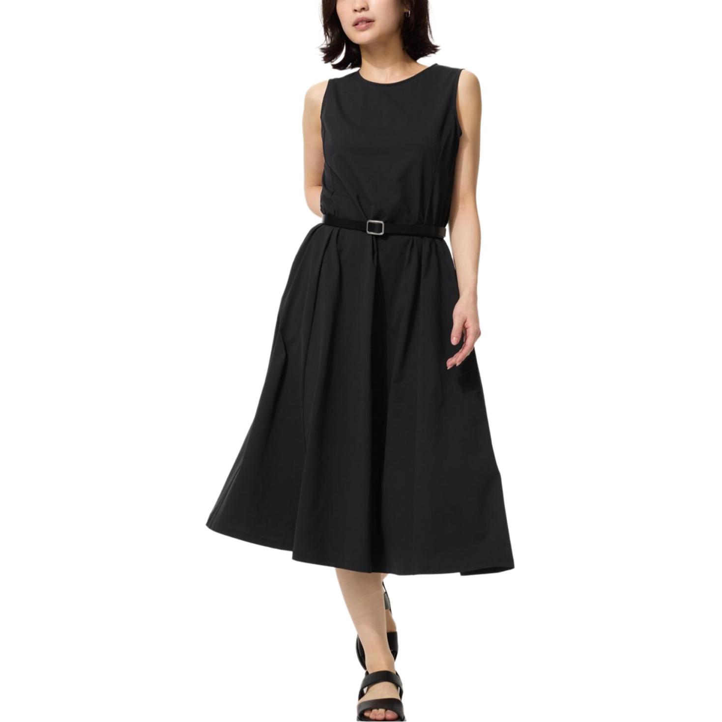 Женское платье без рукавов из сетчатой ткани AIRism Uniqlo, черный
Женское платье без рукавов из сетчатой ткани AIRism Uniqlo, черный