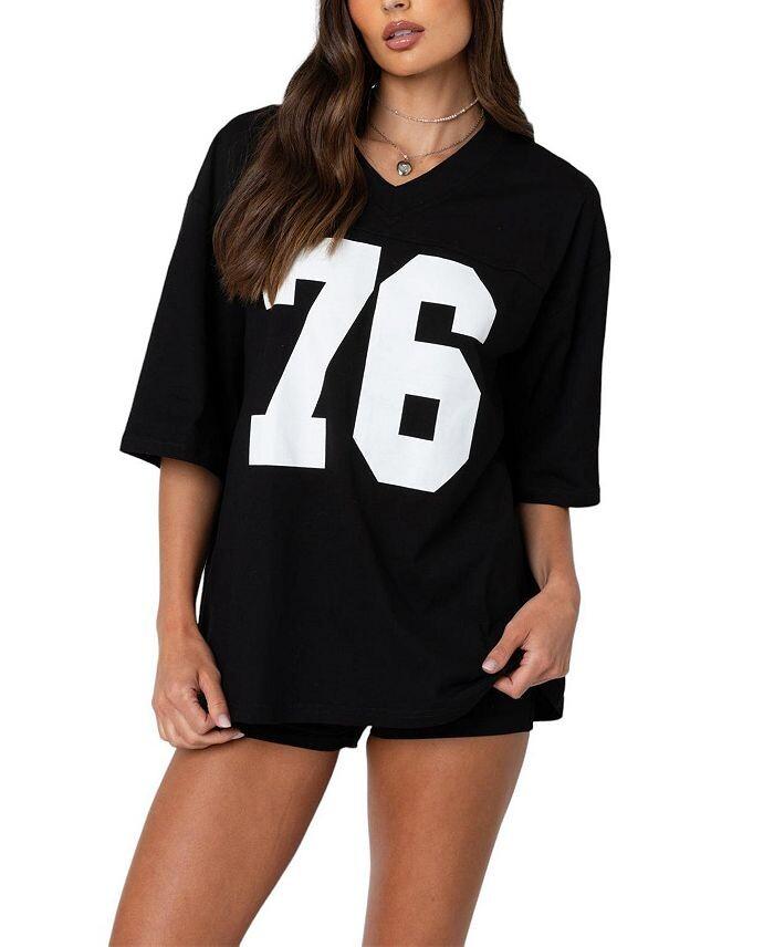 Футболка оверсайз Edikted 76, черный
Футболка оверсайз Edikted 76, черный